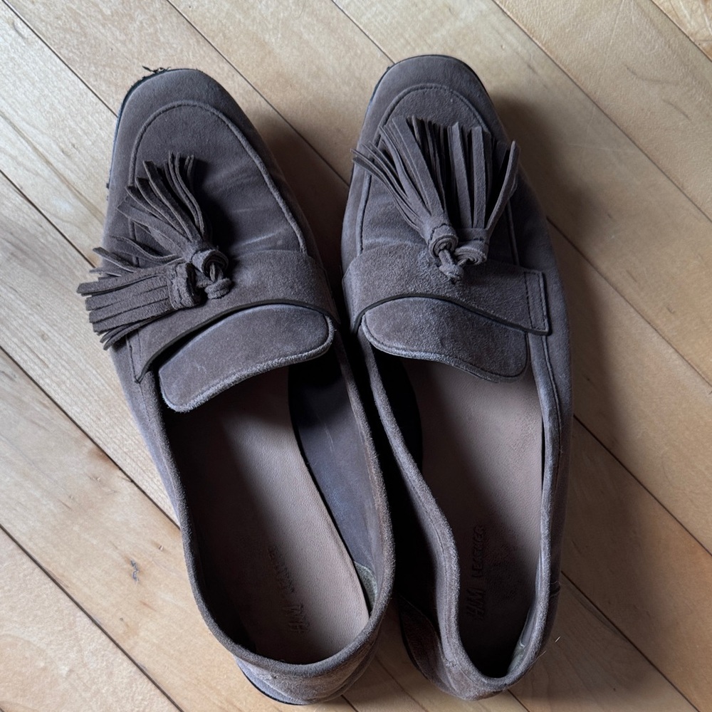 H&M Brown Tassel Loafers